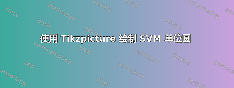 使用 Tikzpicture 绘制 SVM 单位圆