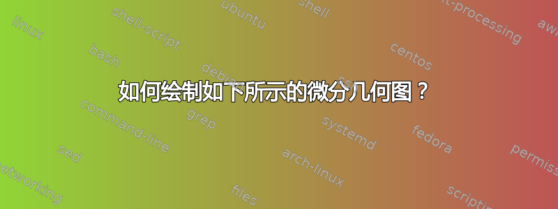 如何绘制如下所示的微分几何图？