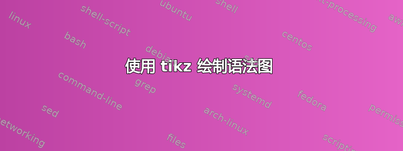 使用 tikz 绘制语法图