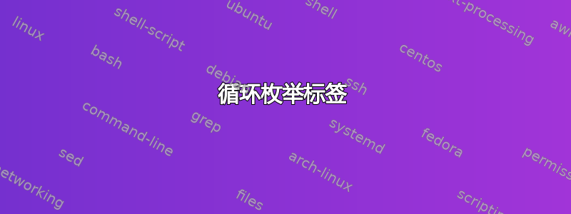 循环枚举标签