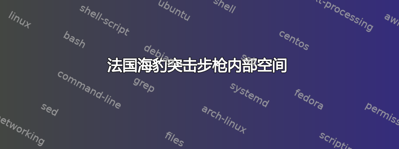 法国海豹突击步枪内部空间