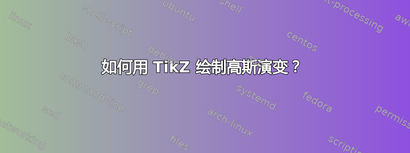 如何用 TikZ 绘制高斯演变？