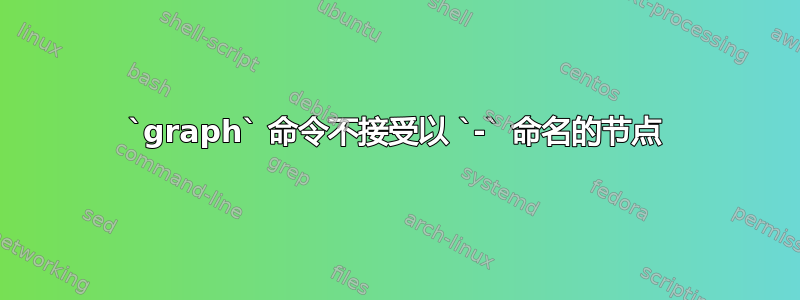 `graph` 命令不接受以 `-` 命名的节点