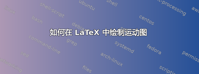 如何在 LaTeX 中绘制运动图