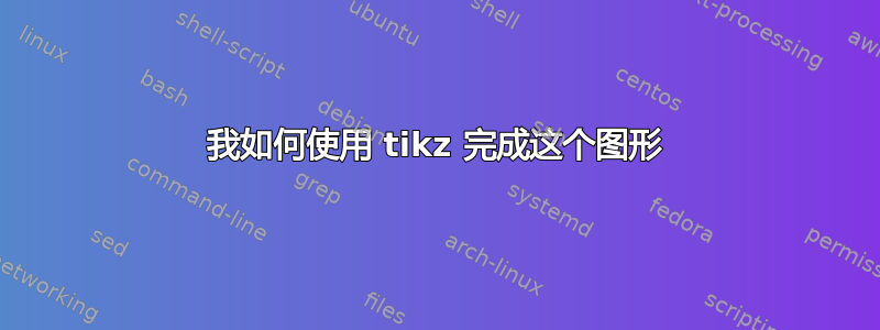 我如何使用 tikz 完成这个图形