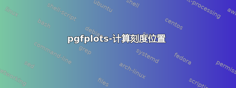 pgfplots-计算刻度位置