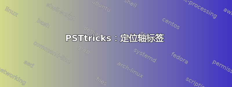 PSTtricks：定位轴标签