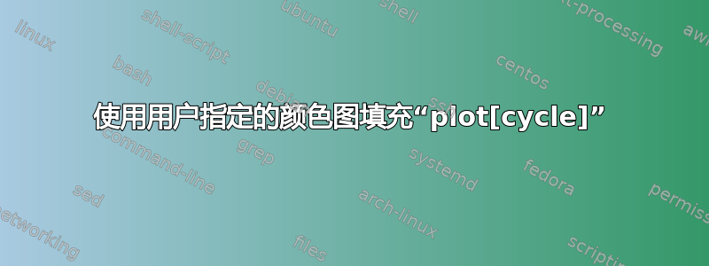 使用用户指定的颜色图填充“plot[cycle]”