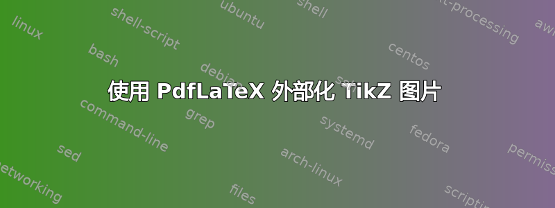 使用 PdfLaTeX 外部化 TikZ 图片