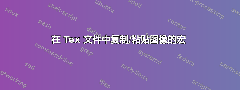 在 Tex 文件中复制/粘贴图像的宏