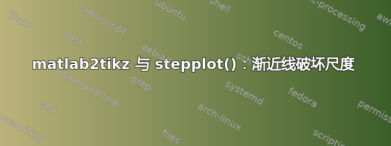 matlab2tikz 与 stepplot()：渐近线破坏尺度