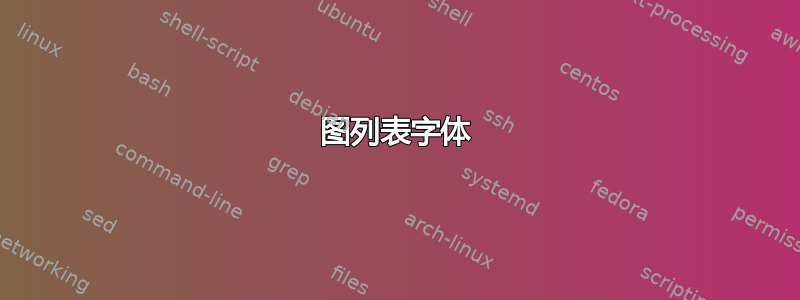 图列表字体