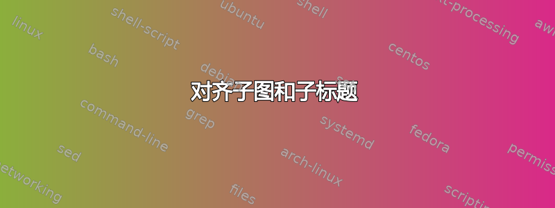 对齐子图和子标题