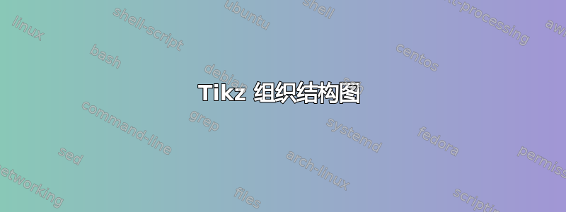 Tikz 组织结构图