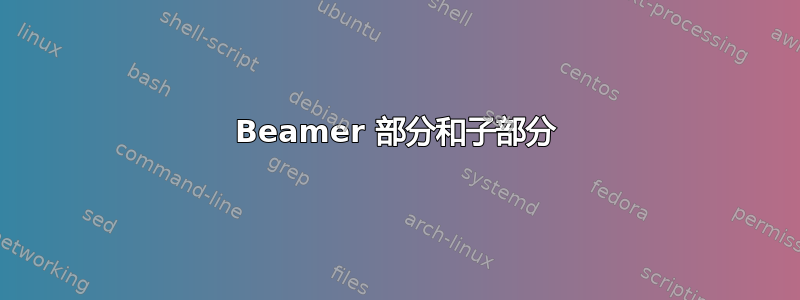 Beamer 部分和子部分