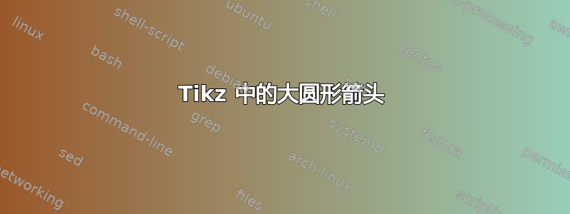 Tikz 中的大圆形箭头