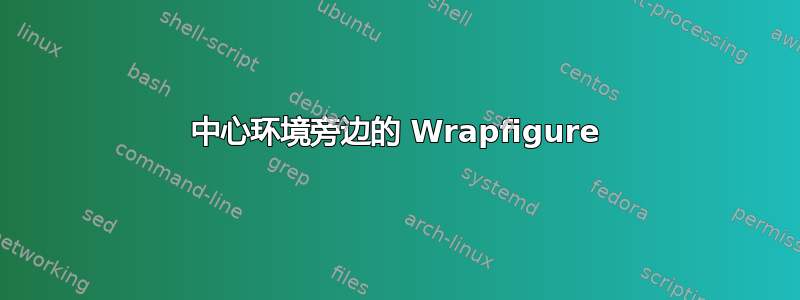 中心环境旁边的 Wrapfigure