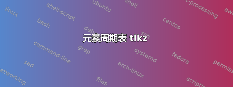 元素周期表 tikz