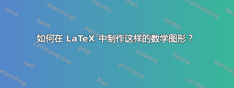 如何在 LaTeX 中制作这样的数学图形？