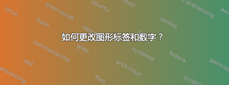 如何更改图形标签和数字？