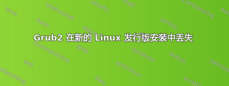 Grub2 在新的 Linux 发行版安装中丢失