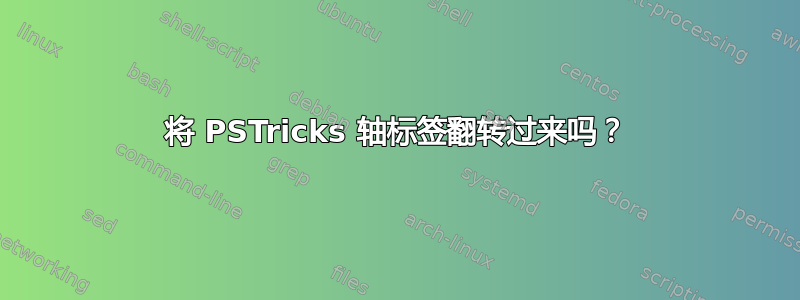 将 PSTricks 轴标签翻转过来吗？