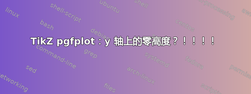 TikZ pgfplot：y 轴上的零高度？！！！！