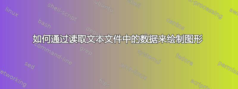 如何通过读取文本文件中的数据来绘制图形