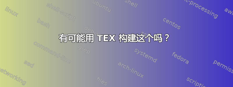 有可能用 TEX 构建这个吗？