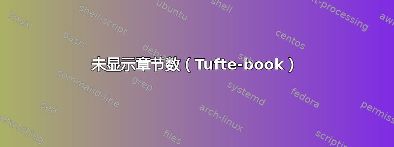 未显示章节数（Tufte-book）