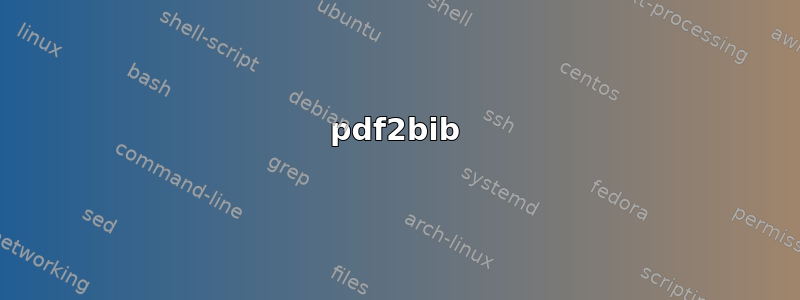 pdf2bib