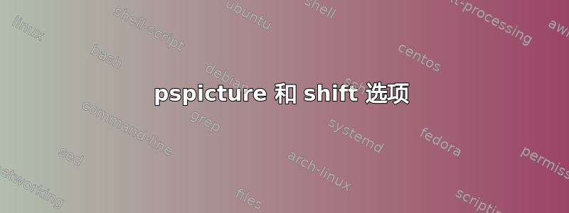 pspicture 和 shift 选项