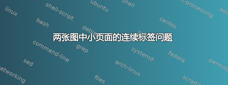 两张图中小页面的连续标签问题