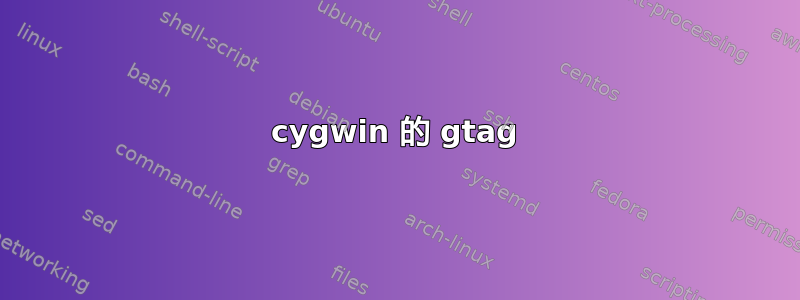 cygwin 的 gtag