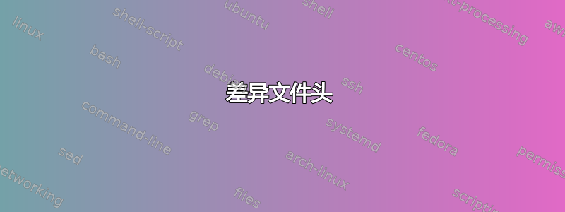 差异文件头