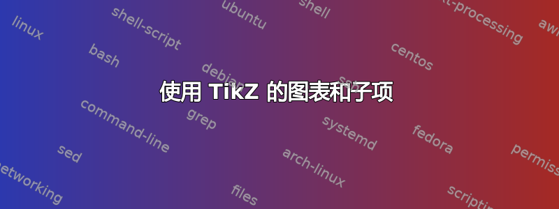 使用 TikZ 的图表和子项