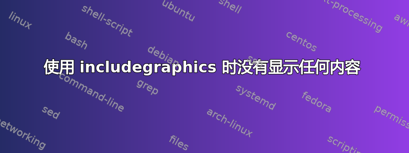 使用 includegraphics 时没有显示任何内容