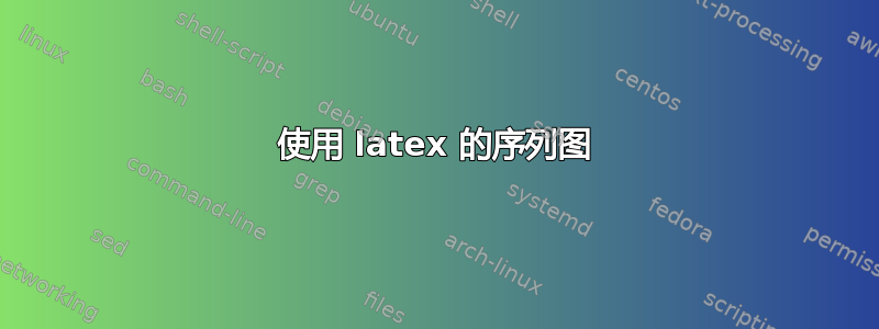 使用 latex 的序列图