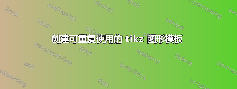 创建可重复使用的 tikz 图形模板