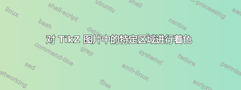 对 TikZ 图片中的特定区域进行着色