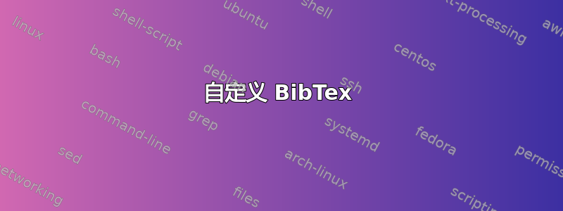 自定义 BibTex