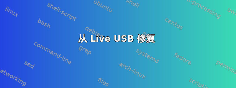 从 Live USB 修复