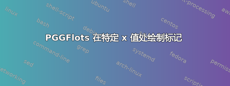 PGGFlots 在特定 x 值处绘制标记