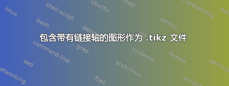 包含带有链接轴的图形作为 .tikz 文件