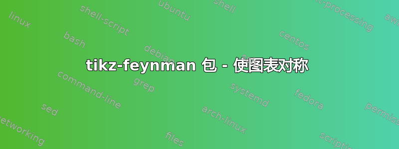 tikz-feynman 包 - 使图表对称