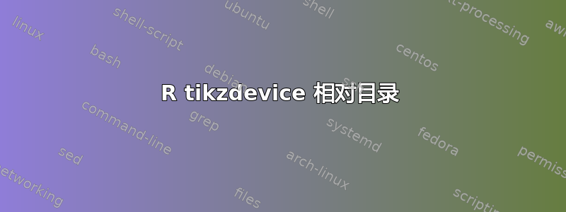 R tikzdevice 相对目录