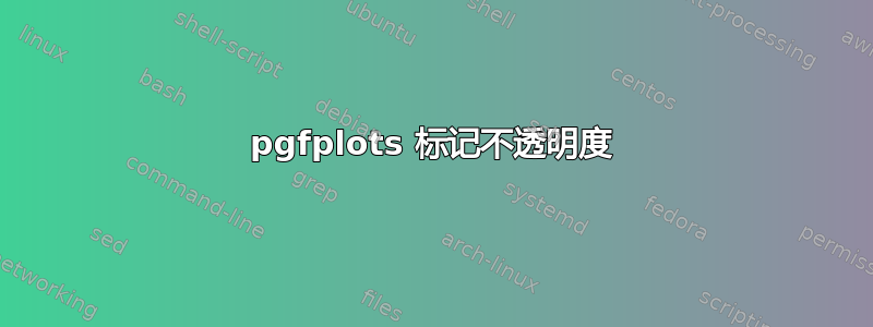 pgfplots 标记不透明度