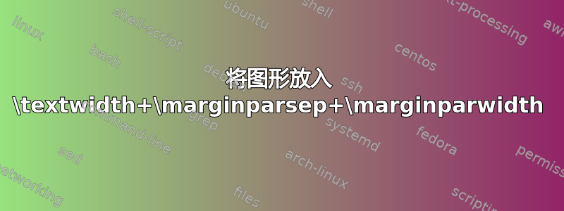 将图形放入 \t​​extwidth+\marginparsep+\marginparwidth