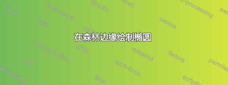 在森林边缘绘制椭圆