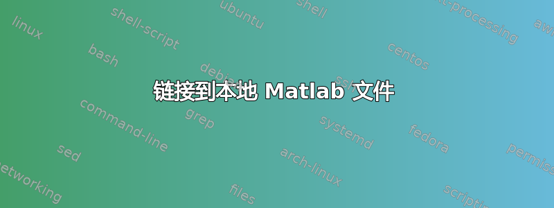 链接到本地​​ Matlab 文件